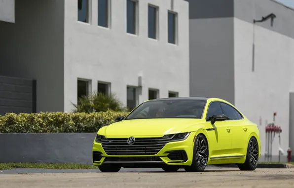 Volkswagen, вид спереди, 2018, Vossen, R-Line, Arteon, Highlight Concept