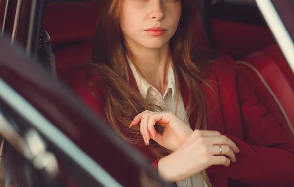 Машина, салон, фотосессия, Алиса Федорова