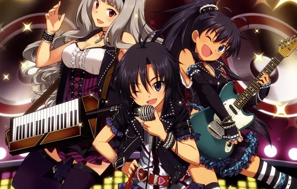 Картинка idolmaster, ganaha hibiki, kikuchi makoto, shijou takane