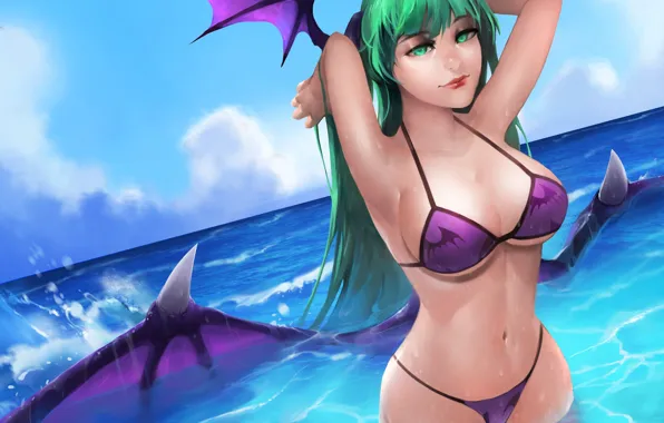 Ass, boobs, big, breast, cloud, wings, wave, tits