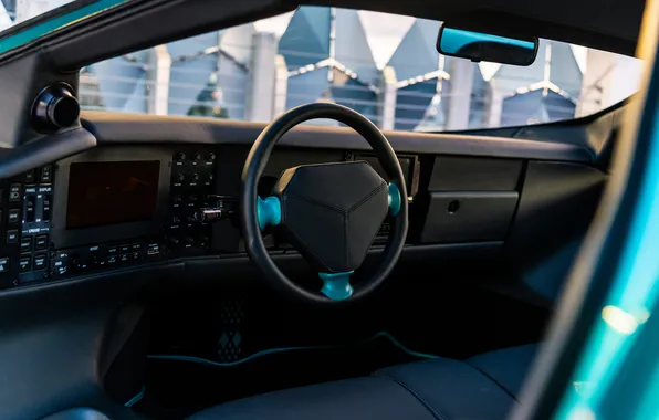 Интерьер, Вектор, руль, суперкар, supercar, Vector, торпедо, 1992