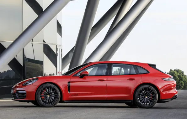 Картинка Porsche, Panamera, вид сбоку, универсал, 2021, Panamera GTS Sport Turismo