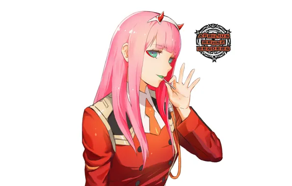 Девушка, конфета, чупа-чупс, 002, Darling In The Frankxx, Милый во Франксе, Zero Two