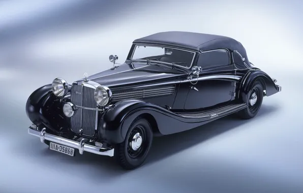 Картинка машина, фары, Maybach sw 38, cabriolet 02