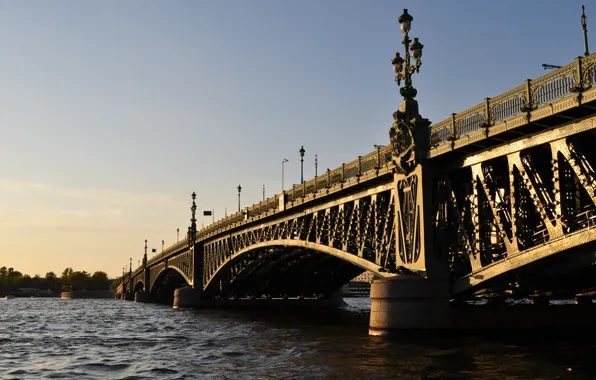 Картинка мост, река, Питер, Санкт-Петербург