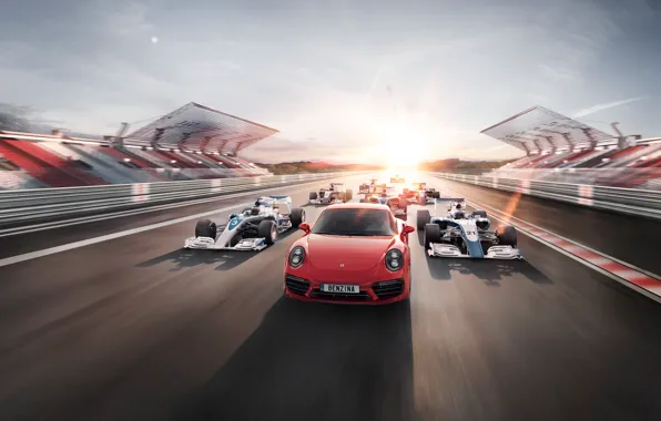 Дорога, трасса, Porsche, Порш, гонки, Car, Порше
