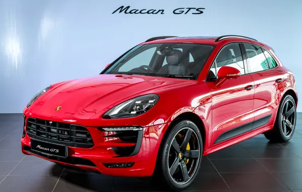 Car, машина, Porsche, red, красная машина, кроссовер, Macan, спортивная машина