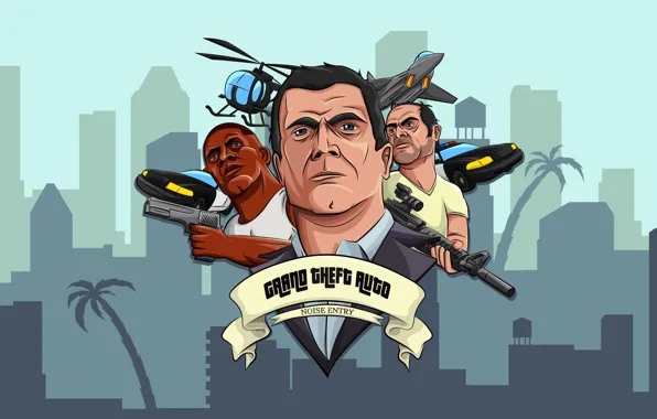 Игра, GTA 5, троица