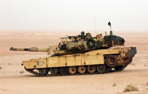 Пустыня, танк, M1A1, Abrams