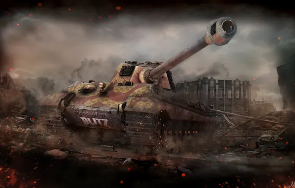 Картинка Германия, танк, танки, Germany, WoT, Мир танков, Tiger II, tank