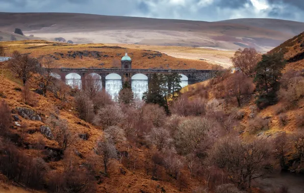 Осень, Elan Valley, Craig Goch