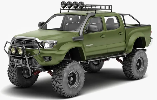 Green, 4x4, Special Edition, PickUp, Toyota Tacoma