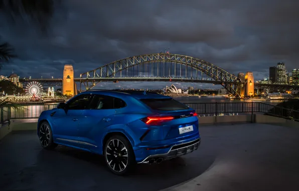 Lamborghini, вид сзади, 2018, кроссовер, Urus