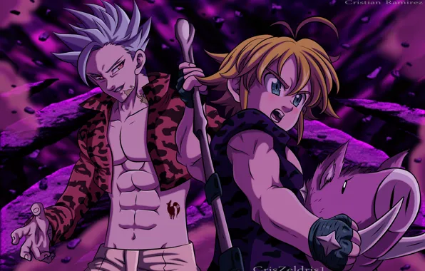Nanatsu no Taizai, Семь смертных грехов, Бан, Мелиодас