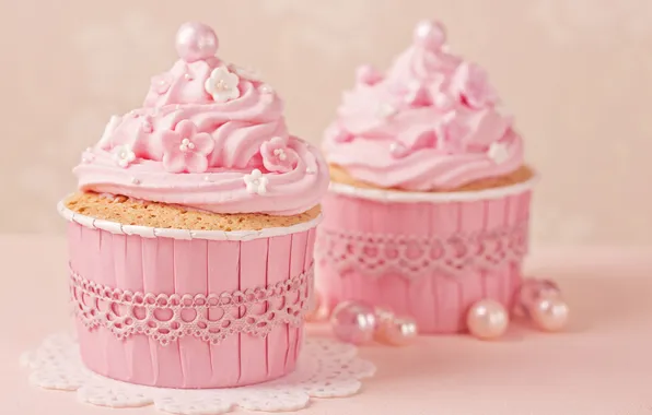 Картинка украшения, розовый, крем, pink, sweet, cupcake, кекс, baby