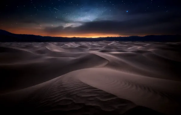 Картинка ночь, природа, пустыня