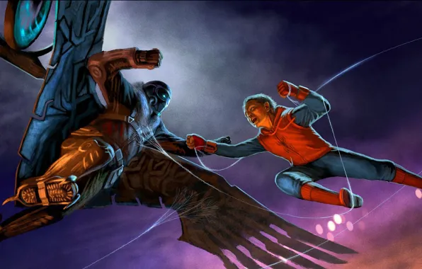 Art, spider man, peter parker, vulture, spider man: homecoming
