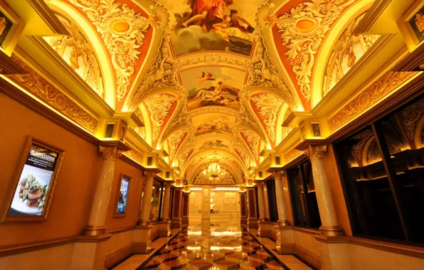 Картинка коридор, Лас-Вегас, США, отель, казино