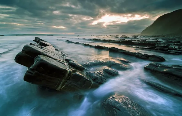 Закат, Море, Камни