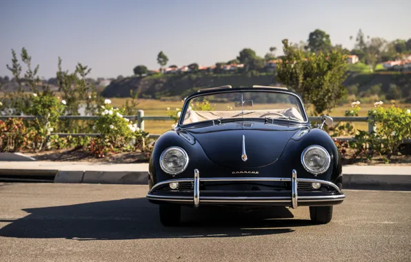 Porsche, front, 356, 1958, Porsche 356A 1600 Super Cabriolet