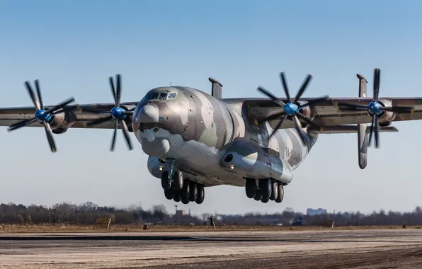 Картинка самолёт, тяжелый, транспортный, турбовинтовой, «Антей», Ан-22A