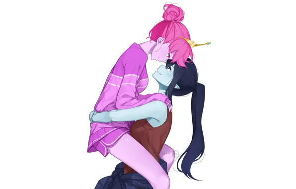 Adventure time, marceline, princess bubblegum, keiryuu seo