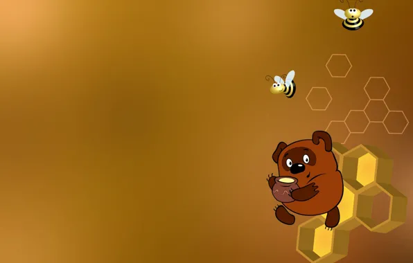 Картинка character, honey, cartoon, movie, bees, winnie the pooh