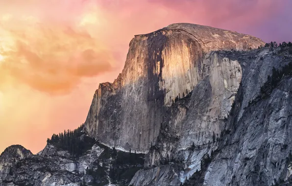 Rock, Mountain, Yosemite, MacOS, OS X, Stock Wallpaper, Ultrawide