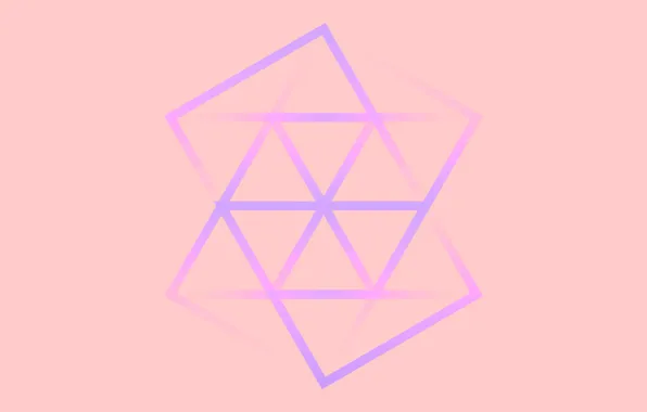 Simple, logo, abstaction, Hexagon