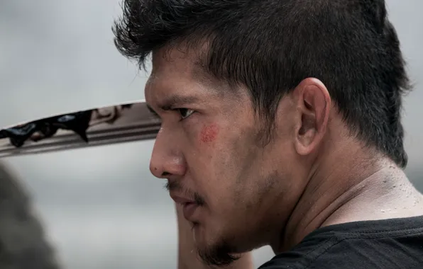Поза, портрет, нож, профиль, Ико Ювайс, Beyond Skyline, Скайлайн 2, Iko Uwais