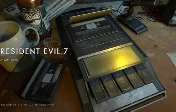 Game, Resident Evil, screen, Capcom, fear, Biohazard, official wallpaper, terror