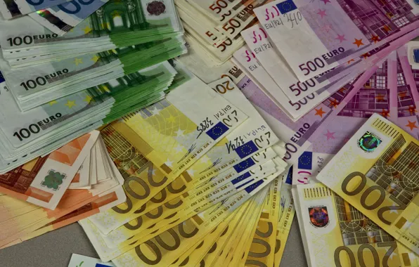 Картинка euro, купюры, деньги, евро, валюта