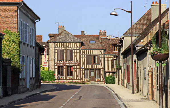 Картинка Франция, Дома, Дорога, Улица, Здания, France, Street, Road