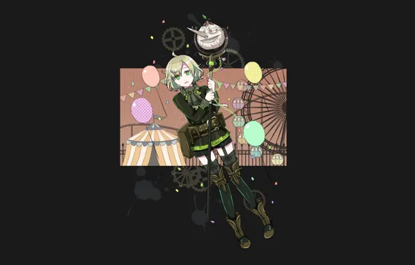 Арт, чёрный фон, Pinocchio, Sinoalice