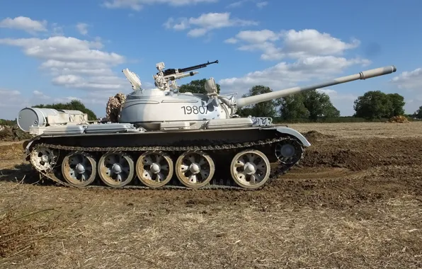 Танк, бронетехника, советский, средний, Т-55