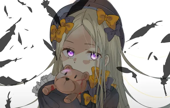 Глаза, взгляд, аниме, арт, девочка, Fate Grand Order, Судьба великая кампания, Abigail Williams