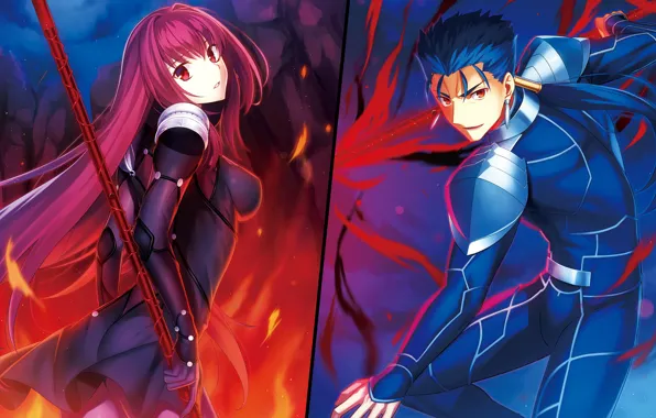 Девушка, парень, персонажи, лансер, Fate / Grand Order, Судьба великая кампания
