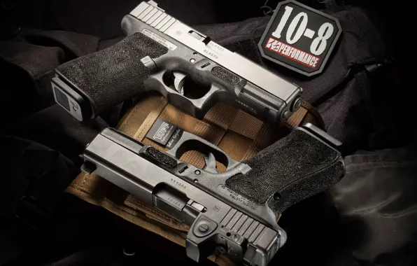 Оружие, пистолеты, пара, Glock 19, самозарядные