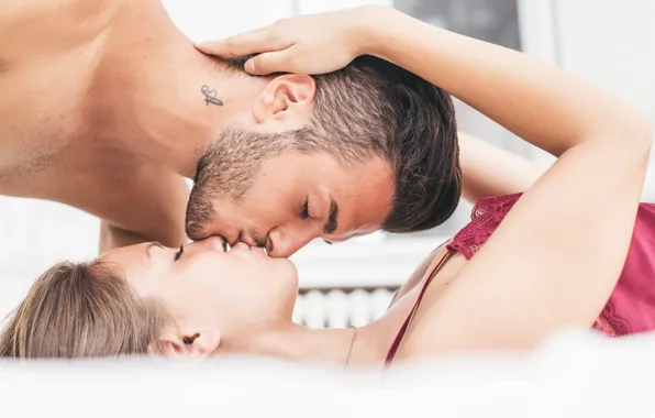 Картинка love, woman, kiss, men