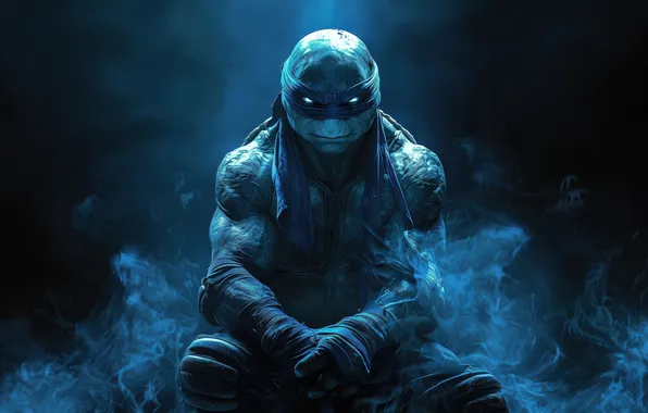 Взгляд, Черепашки-ниндзя, Leonardo, мускулы, Teenage Mutant Ninja Turtles, бицепс