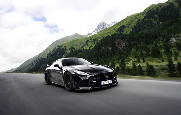Brabus, спортивное купе, Mercedes-AMG, 2025, Mercedes-AMG GT 63 S E Performance, черный кузов, Brabus 1000