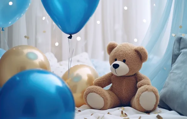 Шарики, огни, воздушные шары, праздник, подарок, шары, игрушка, блеск