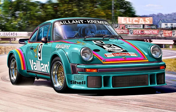 Германия, RSR, гоночный автомобиль, Porsche 934, Vaillant