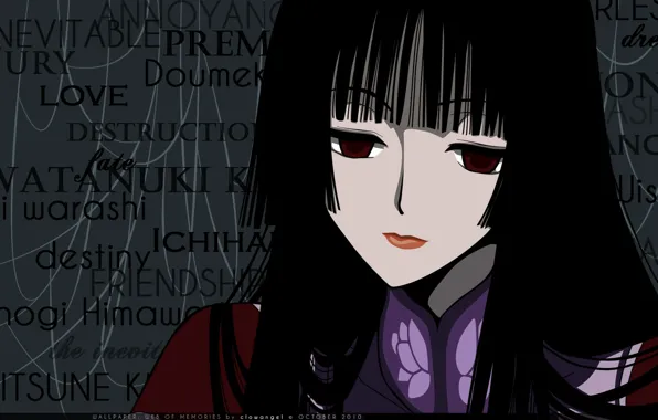 Девушка, лицо, аниме, арт, xxxHolic