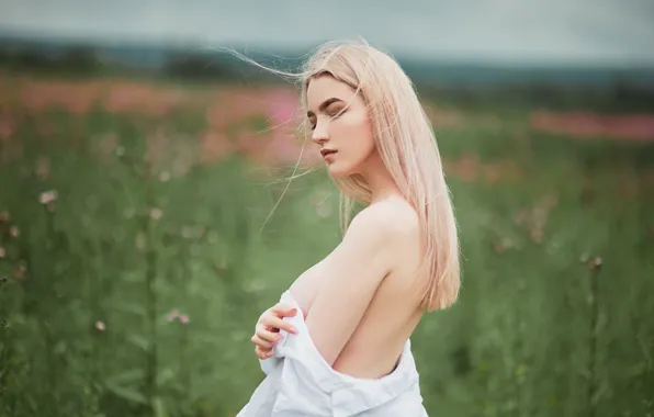 Грудь, волосы, Девушка, Sergey Yakubitskiy
