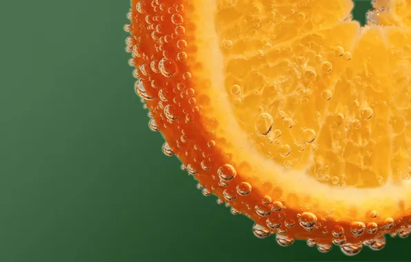 Картинка пузырьки, апельсин, orange
