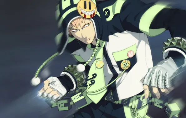 DRAMAtical Murder, Nitro+CHiRAL, Noiz (DMMd), Honya Lala, Smiley Face, Badge