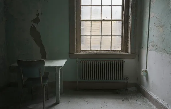 Картинка стол, окно, стул