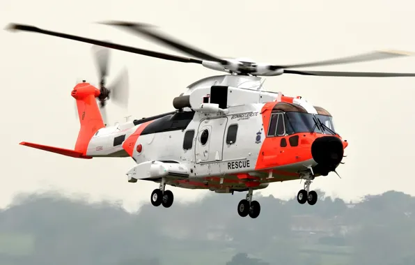 Машина, вертолёт, ЛЕТИТ, Leonardo AW101 Merlin