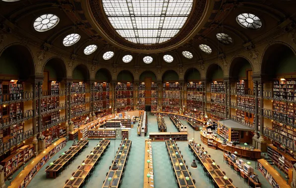 Paris, france, saint genevieve library